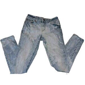 American Eagle Mens Blue Ne(x)t Level Flex  Skinny Jeans 30x34 Custom Bleached